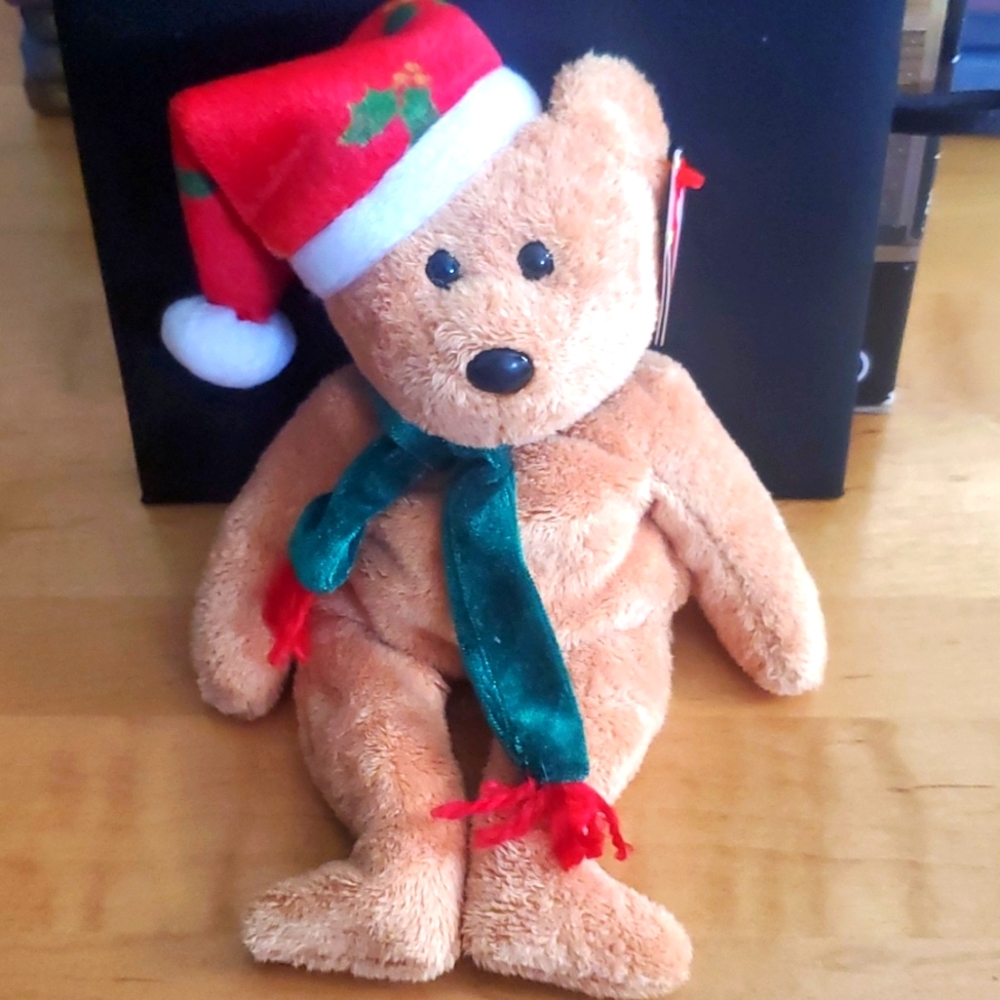 TY beanie babie 2003 Holiday Teddy Christmas Ventige, mint, retired with tag